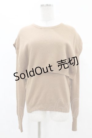 画像: merry jenny / ストリングセーラーカラーニット  ブラウン H-25-10-24-026-LO-TO-KB-ZH