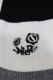 画像2: NieR Clothing / レッグカバー  白×グレー×黒 H-25-05-06-1001-PU-ZA-KB-ZH (2)