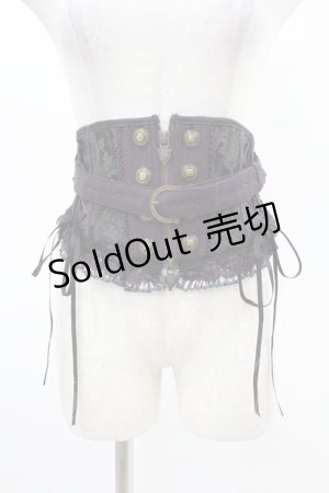 画像: Ozz oneste / ジャガード切替コルセット  パープル H-25-05-06-1003-OO-ZA-KB-ZH