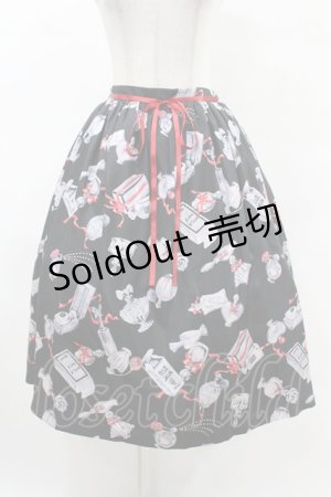 画像: MILK / トワレスカート  ブラックベース H-25-05-06-1020-ML-SK-KB-ZH