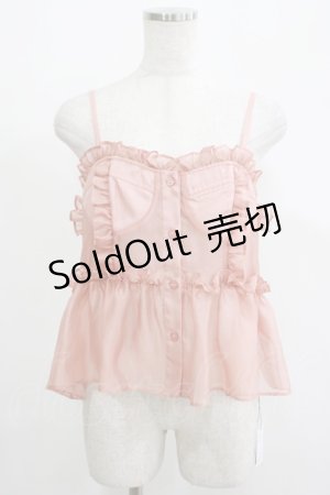 画像: Candy Stripper / SEE THROUGH BUSTIER  ピンク H-25-05-06-073-PU-TO-KB-ZH