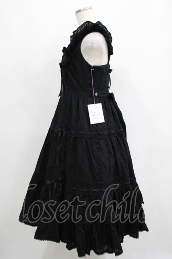 画像2: Angelic Pretty / クレッシェンドティアードジャンパースカート Free ブラック H-25-05-07-003-AP-OP-NS-ZH (2)