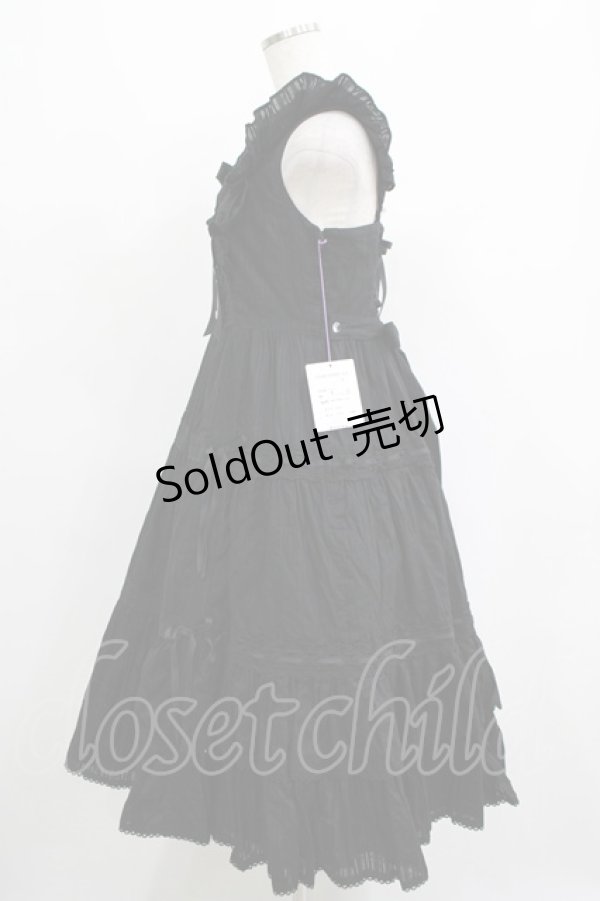 画像2: Angelic Pretty / クレッシェンドティアードジャンパースカート Free ブラック H-25-05-07-003-AP-OP-NS-ZH (2)