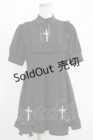 画像: Jamie エーエヌケー / パールクロスモチーフコンビネゾン M ブラック H-25-05-07-030-LO-OP-NS-ZH
