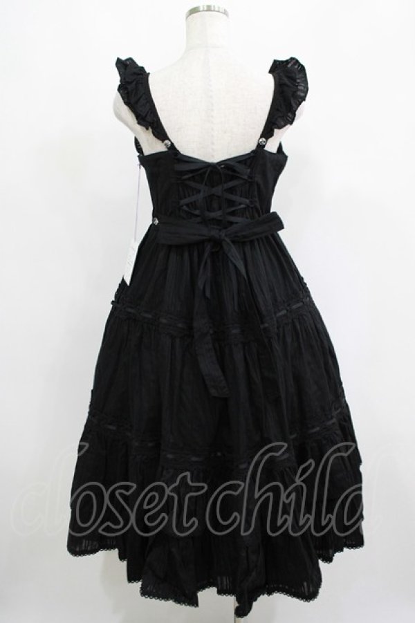 画像3: Angelic Pretty / クレッシェンドティアードジャンパースカート Free ブラック H-25-05-07-003-AP-OP-NS-ZH (3)