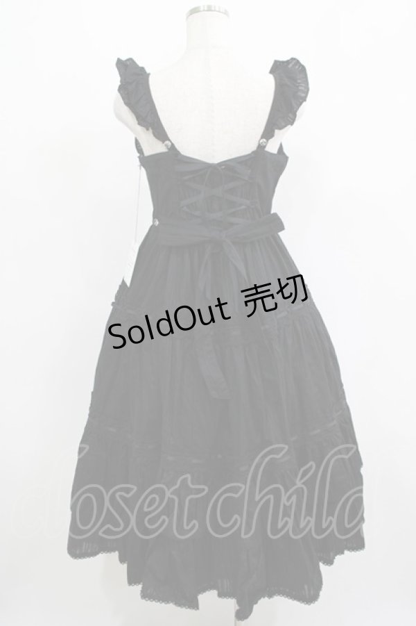 画像3: Angelic Pretty / クレッシェンドティアードジャンパースカート Free ブラック H-25-05-07-003-AP-OP-NS-ZH (3)