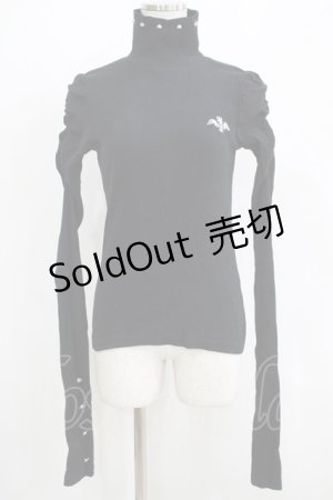 画像: Dim Moire / ハイネックトップス Free ブラック H-25-05-07-044-LO-TO-NS-ZH