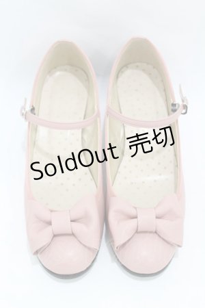 画像: Leur Getter / リボン付き本皮シューズ 23.5cm ピンク H-25-05-07-1001-LU-SH-KB-ZH
