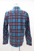 画像2: MILKBOY / CHECKED SHIRTS  ブルー×レッドチェック H-25-05-07-1033-MB-BL-KB-ZH (2)