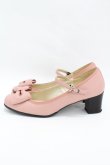画像2: Leur Getter / リボン付き本皮シューズ 23.5cm ピンク H-25-05-07-1001-LU-SH-KB-ZH (2)