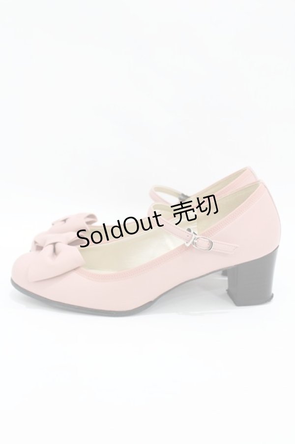 画像2: Leur Getter / リボン付き本皮シューズ 23.5cm ピンク H-25-05-07-1001-LU-SH-KB-ZH (2)