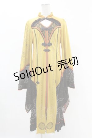 画像: Ozz oneste / 巫祭神装ワンピース  マスタード×ブラウン H-25-05-07-1016-OO-TO-KB-ZH