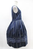画像3: Jane Marple / Ribbon stripe jacquardのドミトリードレス  ネイビー H-25-05-07-1020-JM-OP-KB-ZH (3)