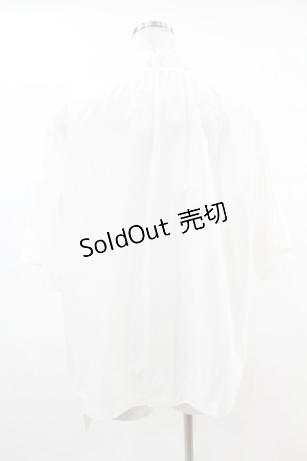 画像2: Jane Marple Dans Le Salon / Drawstring collar blouse  白 H-25-05-07-1030-JM-BL-KB-ZH (2)