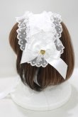 画像2: Angelic Pretty / レースハートチャームバラレースヘッドドレス  オフ H-25-05-07-069-AP-AC-NS-ZH (2)