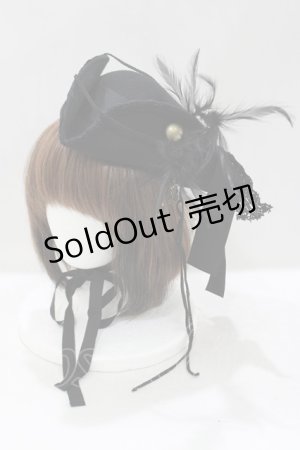 画像: ALICE and the PIRATES / パイレーツミニハット  ブラック H-25-05-07-074-PA-AC-YZ-ZH