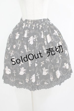 画像: BABY,THE STARS SHINE BRIGHT / 天使が囁く聖夜の旋律柄ウリエルスカート Free Noel（ブラック） H-25-05-07-007-BA-SK-NS-ZH