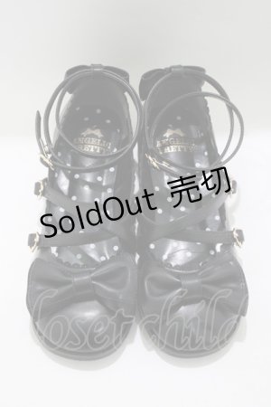 画像: Angelic Pretty / Tea Party Shoes L ブラック H-25-05-07-076-AP-SH-NS-ZH
