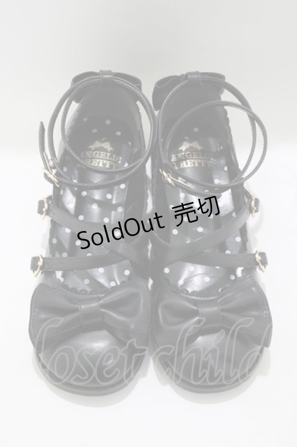 画像1: Angelic Pretty / Tea Party Shoes L ブラック H-25-05-07-076-AP-SH-NS-ZH (1)