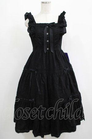 画像: Angelic Pretty / クレッシェンドティアードジャンパースカート Free ブラック H-25-05-07-003-AP-OP-NS-ZH