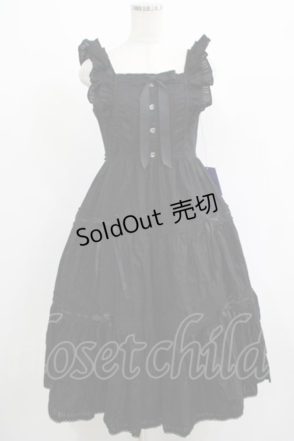 画像1: Angelic Pretty / クレッシェンドティアードジャンパースカート Free ブラック H-25-05-07-003-AP-OP-NS-ZH (1)