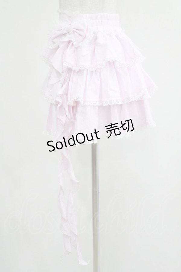 画像2: AVENCHUMU / Ruffle frill ribbon tiered skirt Free ピンク H-25-05-07-026-LO-SK-NS-ZH (2)