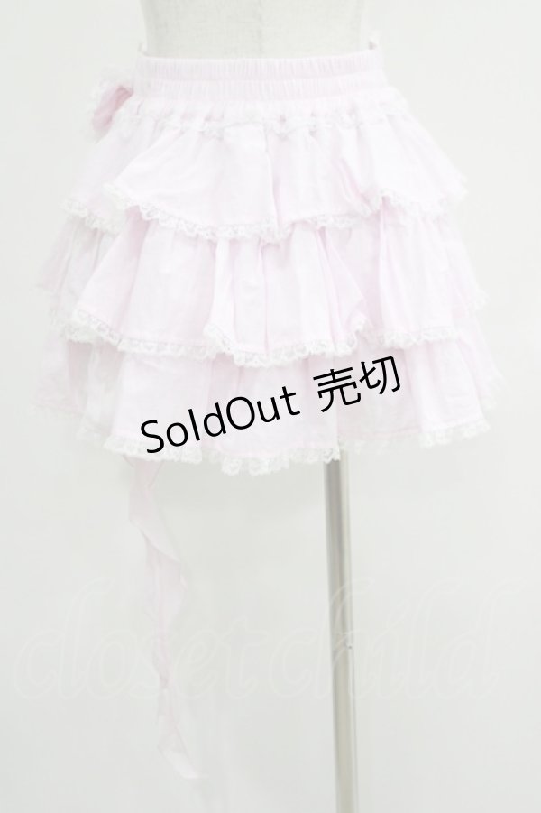 画像3: AVENCHUMU / Ruffle frill ribbon tiered skirt Free ピンク H-25-05-07-026-LO-SK-NS-ZH (3)
