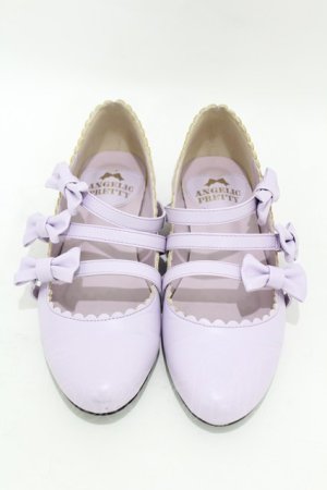 画像: Angelic Pretty / お散歩リボンシューズ M ラベンダー H-25-05-08-001-AP-SH-NS-ZH