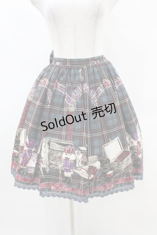 画像1: ALICE and the PIRATES / Drosselmeyer's Wonder Boxスカート F ネイビー H-25-05-08-036-PA-SK-NS-ZH (1)