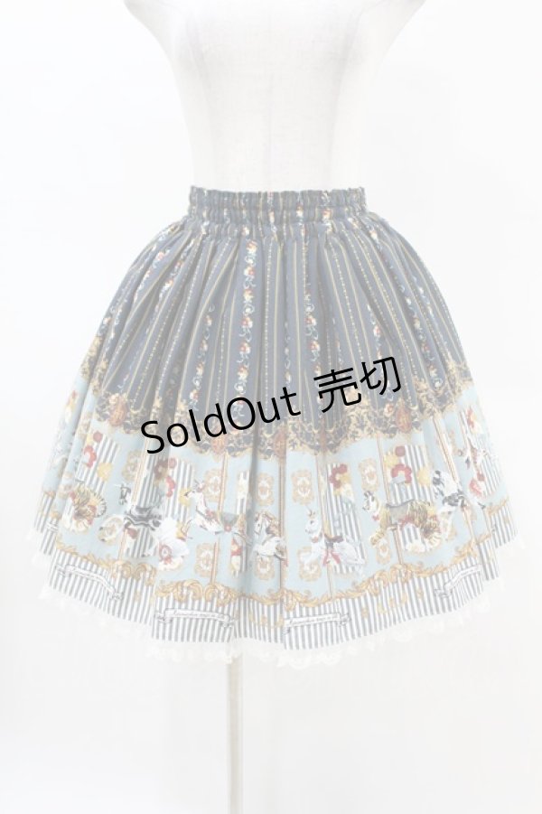 画像1: metamorphose / Wonder Carousel ミニスカート F ネイビー H-25-05-08-037-ME-SK-NS-ZH (1)