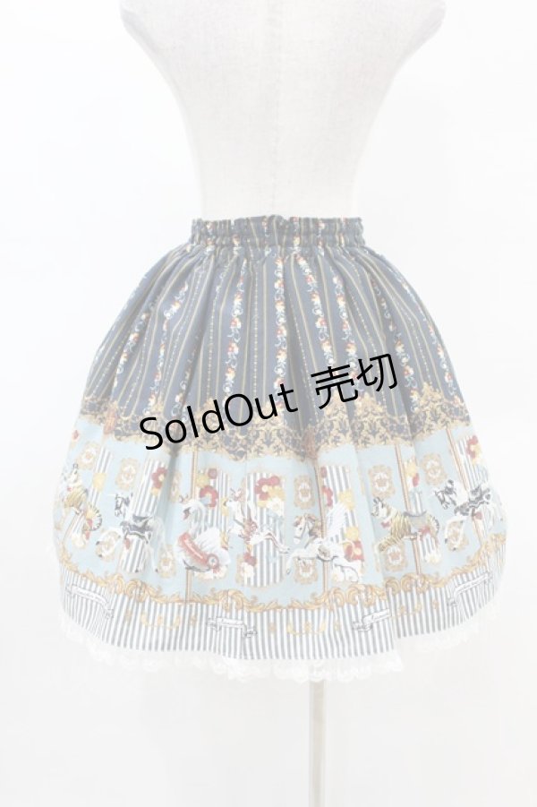 画像2: metamorphose / Wonder Carousel ミニスカート F ネイビー H-25-05-08-037-ME-SK-NS-ZH (2)