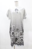 画像1: abilletage / FrameシリーズTシャツワンピース Free White frame H-25-05-08-042-GO-OP-NS-ZH (1)