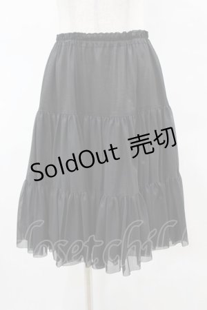 画像: アトリエフク / フリルいっぱいパニエ 52cm丈 Free ブラック H-25-05-08-047-EL-SK-NS-ZH