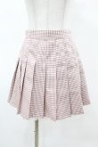 画像1: Ank Rouge / ギンガムプリーツミニスカート M ピンク H-25-05-08-048-CA-SK-NS-ZH (1)
