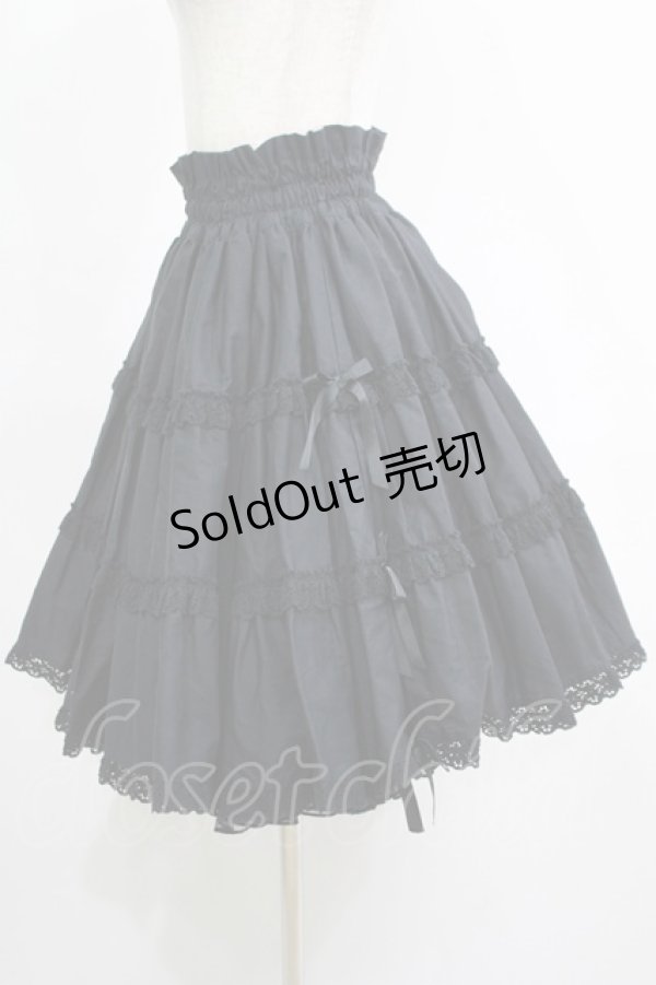 画像2: metamorphose / リボンティアードスカート  黒 H-25-05-08-1032-ME-SK-KB-ZH (2)