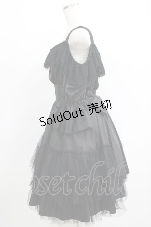 画像2: Sheglit / "Francine"オフショルダーワンピース  黒 H-25-05-08-1003-EL-OP-KB-ZH (2)