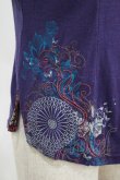 画像4: Ozz oneste / 刺繍チャイナカットソー  紫 H-25-05-08-1038-OO-TO-KB-ZH (4)