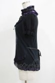 画像2: FRILL / チョーカー風ホルターカットソー  黒 H-25-05-08-1041-HN-TO-KB-ZH (2)