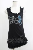 画像1: PEACE NOW / フリルギャザータンク  黒 H-25-05-08-1046-PU-TO-KB-ZH (1)