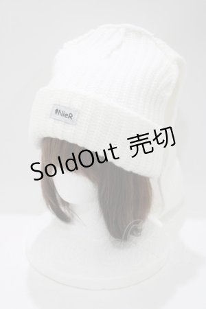 画像: NieR Clothing / うさ耳ニットキャップ  白 H-25-05-08-1075-PU-AC-KB-ZT104