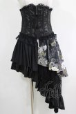画像1: Qutie Frash / アシメオーバーコルセット  黒 H-25-05-08-1011-QU-ZA-KB-ZH (1)