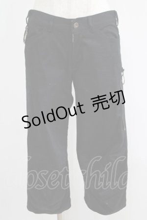 画像: BPN / 裾切替パンツ  黒 H-25-05-08-1014-GO-PA-KB-ZH