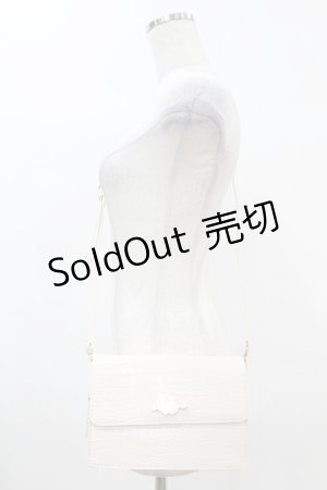 画像: サンリオ / ロングストラップクロコダイル風ショルダーバッグ（クロミ・マイメロ）  ブラウン・アイボリー H-25-05-08-015-EL-BG-NS-ZH
