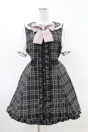 画像: Ank Rouge / フリルリボンワンピース M ブラック H-25-05-08-030-CA-OP-NS-ZH
