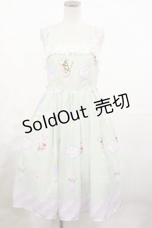 画像: axes femme kawaii / アイス柄ジャンパースカート M ミント H-25-05-09-001-AX-OP-NS-ZH