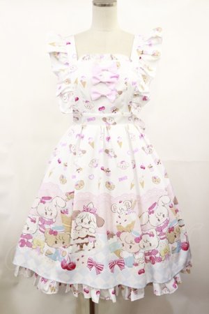 画像: axes femme kawaii / ダイナーカフェジャンパースカート M オフ H-25-05-09-007-AX-OP-NS-ZH