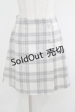 画像: An MILLE / ビジューラップ台形スカート Free オフ H-25-05-09-1034-EL-SK-NS-ZT494