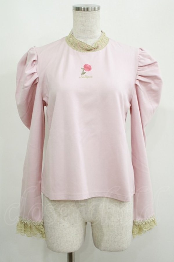 画像1: Lolime by mellfy memory / Mary rose ハイネックカットソー M PINK H-25-05-09-1044-GO-TO-NS-ZH (1)