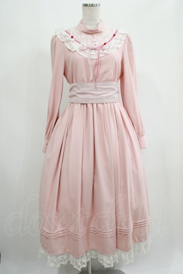 画像1: Lolime by mellfy memory / Afternoon Teaワンピース M PINK H-25-05-09-1006-GO-OP-NS-ZH (1)