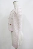 画像2: Lily Brown / LILY BROWN×MARY QUANTツイードニットカーディガン Free PINK H-25-05-09-1060-EL-TO-NS-ZH (2)